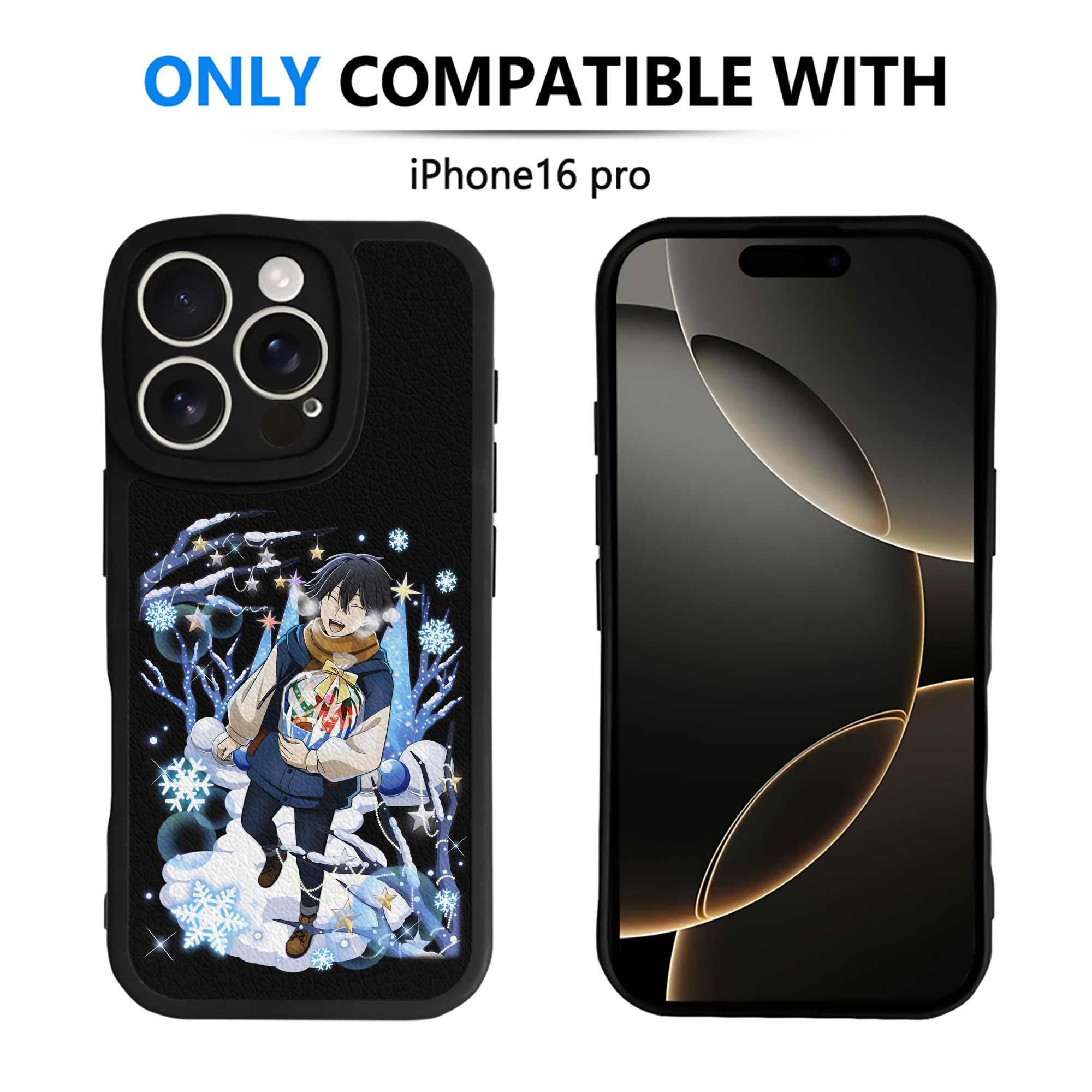 （画像用） 文豪ストレイドッグス Bungo Stray Dogs 【iPhone 16シリーズ対応】シリコンスマホケース（レザー調） 材質：シリコン